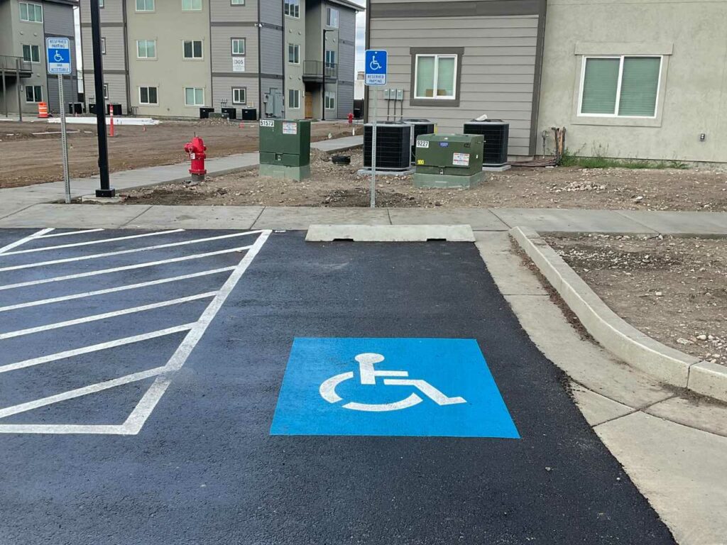 Handicap parking that is ADA compliant